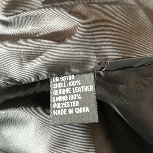 Marcelle Renée Leather Jacket/Blazer Size S  Black/Charcoal Color Western Style - Picture 7 of 10